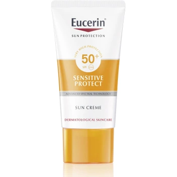 تصویر کرم ضد آفتاب اوسرین اصل مناسب پوست معمولی، خشک و حساس 50 میل ا Eucerin Sun Cream Sensitive Protect SPF +50 Eucerin Sun Cream Sensitive Protect SPF +50