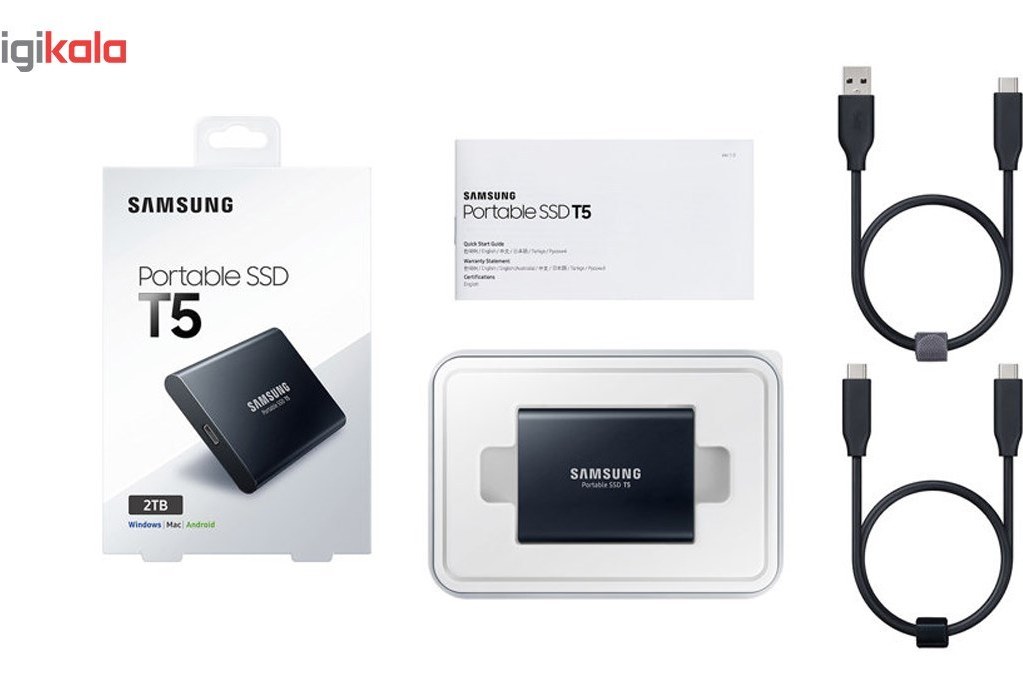تصویر حافظه SSD اکسترنال سامسونگ مدل T5 ظرفیت 2 ترابایت ا Samsung T5 External SSD Drive - 2TB Samsung T5 External SSD Drive - 2TB