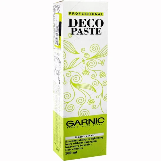تصویر کرم بی رنگ کننده گارنیک مدل Deco Paste حجم 100 میلی لیتر 