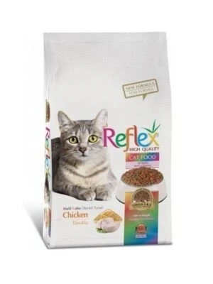 تصویر غذای خشک گربه رفلکس مولتی کالر وزن 15 کیلوگرم ا Reflex Adult Cat Food 15 Kg Reflex Adult Cat Food 15 Kg