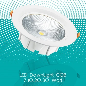 تصویر LED سیلندری درایو سرخود 7 وات سریC نمانور 