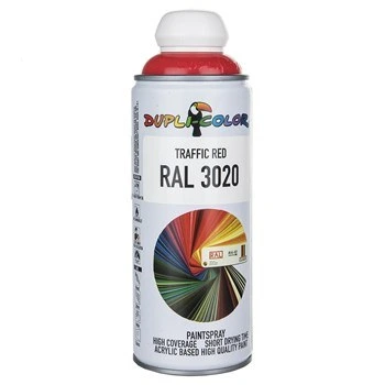 تصویر اسپري رنگ قرمز دوپلي کالر مدل RAL 3020 حجم 400 ميلي ليتر ا Dupli Color RAL 3020 Traffic Red Paint Spray 400ml Dupli Color RAL 3020 Traffic Red Paint Spray 400ml