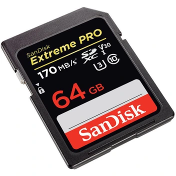 تصویر کارت حافظه سندیسک SanDisk 64GB Extreme PRO 170MB/s UHS-I SDXC ا SanDisk 64GB Extreme PRO 170MB/s UHS-I SDXC SanDisk 64GB Extreme PRO 170MB/s UHS-I SDXC