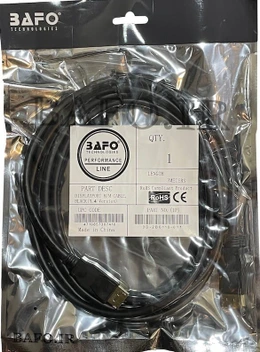 تصویر کابل Display Cable 3M بافو | کابل دیسپلی پورت بافو ۸ کی ۳ متری |‌ کابل Display 1.4 8k 3M Bafo 