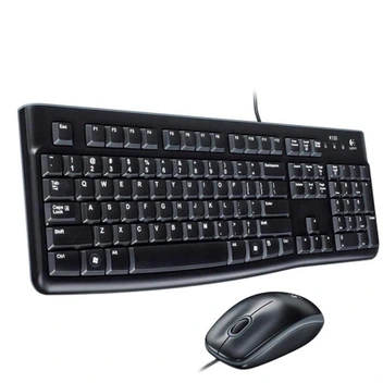 تصویر کیبورد و ماوس لاجیتک MK120 ا Logitech MK120 Wired Keyboard and Mouse Logitech MK120 Wired Keyboard and Mouse
