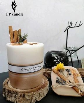 تصویر شمع استوانه دارچین ا CINNAMON CANDLE CINNAMON CANDLE