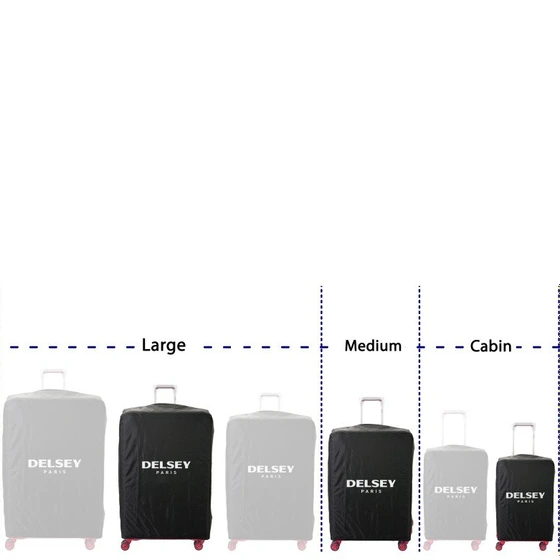 تصویر مجموعه سه عددی کاور چمدان دلسی (ابعاد ست استاندارد) 