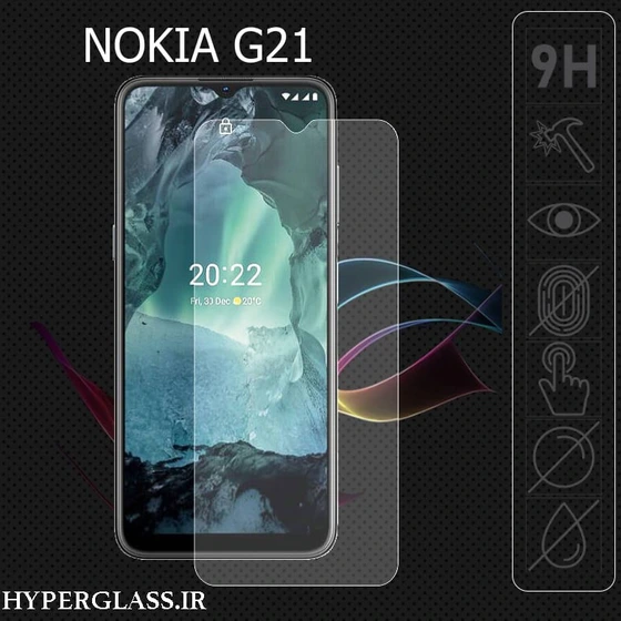 تصویر گلس محافظ صفحه نمایش نانو بلک اورجینال گوشی نوکیا Nokia G21 