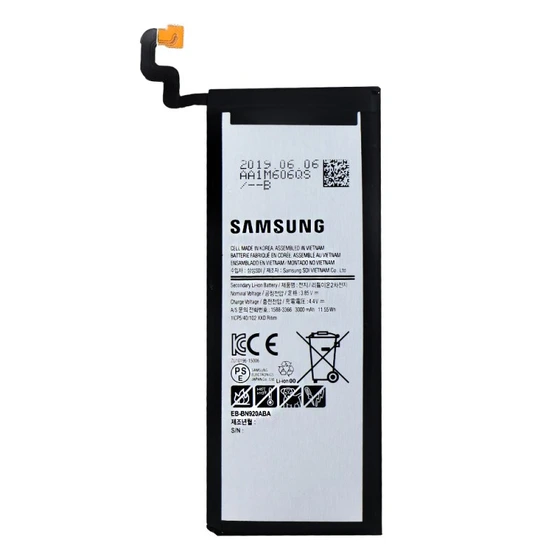 تصویر باتری اورجینال موبایل سامسونگ 5 Samsung Galaxy Note ا Samsung Galaxy Note 5 Original Battery Samsung Galaxy Note 5 Original Battery