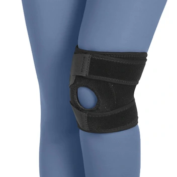 تصویر زانوبند تک سایز کوتاه (نئوپرن) طب و صنعت ا Free Size Neoprene Knee Support Free Size Neoprene Knee Support