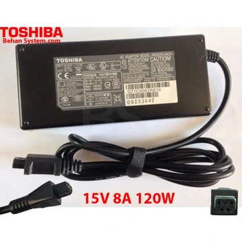 تصویر شارژر لپ تاپ 15 ولت 8 آمپر توشیبا ا Toshiba 15V 8A Laptop Adaptor Toshiba 15V 8A Laptop Adaptor