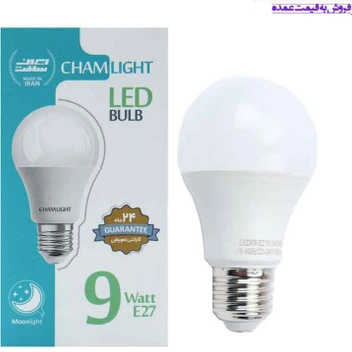 تصویر لامپ حبابی Chamlight E27 9W LED 