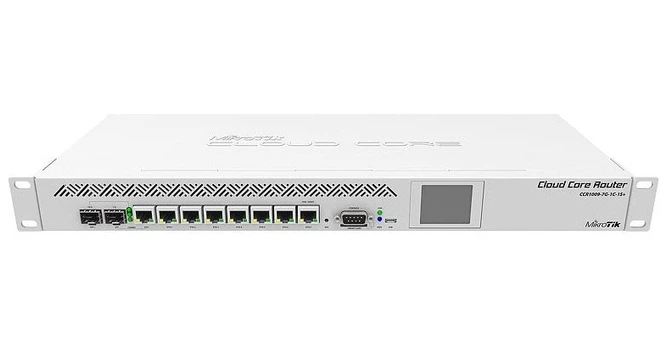 تصویر روتر شبکه 7 پورت میکروتیک مدل CCR1009-7G-1C-1S ا CCR1009-7G-1C-1S+ SFP Ethernet Gigabit Router CCR1009-7G-1C-1S+ SFP Ethernet Gigabit Router