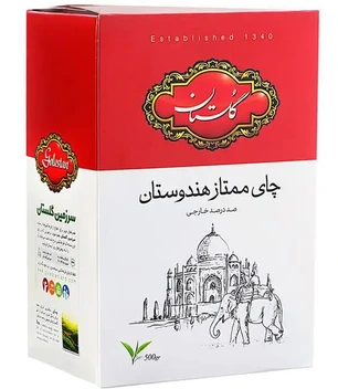 تصویر چای سیاه ممتاز هندوستان گلستان مقدار 500 گرم ا Golestan Premium Indian Black Tea 500g Golestan Premium Indian Black Tea 500g