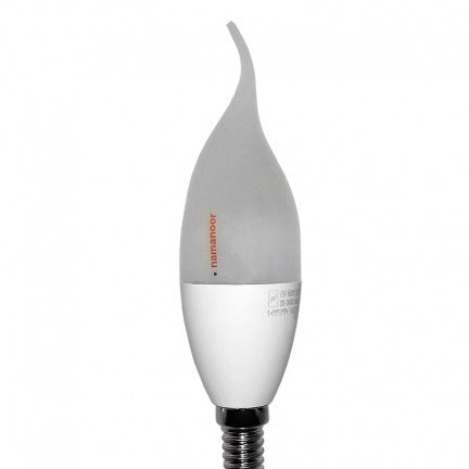 تصویر لامپ ال ای دی 7 وات مهتابی نمانور مدل شمعی C37 سرپیچ E14 