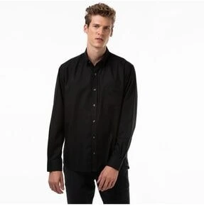 تصویر خرید اینترنتی پیراهن آستین بلند مردانه قهوه ای لاکوست CH9623 ا Ch9623 Gömlek Ch9623 Gömlek