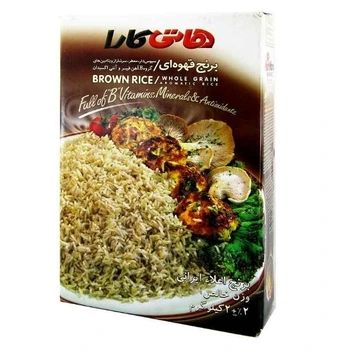 تصویر برنج قهوه ای هاتی کارا وزن 2 کیلو گرم 