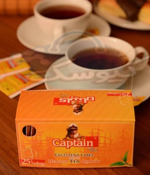 تصویر خرید محصول چای ساده کیسه ای  25 عددی متالایز کاپیتان 
