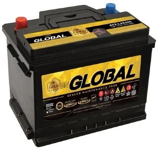 تصویر باتری ماشین 60 آمپر اتمی جی ان گلوبال گلد 