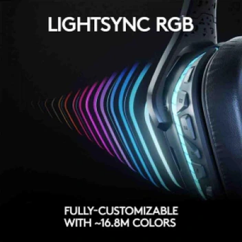 تصویر هدست گیمینگ بیسیم 7.1 لاجیتک مدل G935 ا Logitech G935 Wireless DTS:X 7.1 Surround Sound LIGHTSYNC RGB PC Gaming Headset - Black/Blue Logitech G935 Wireless DTS:X 7.1 Surround Sound LIGHTSYNC RGB PC Gaming Headset - Black/Blue
