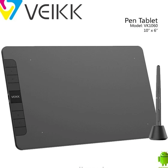 تصویر قلم و صفحه ویک Veikk VK1060 