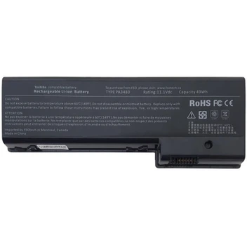 تصویر باتری لپ تاپ توشیبا 	To3480 مناسب برای لپ تاپ توشیبا PA3480U شش سلولی ا PA3480U 6Cell Laptop Battery PA3480U 6Cell Laptop Battery