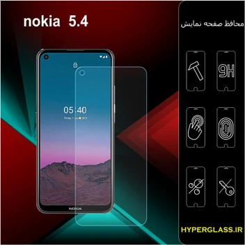 تصویر گلس محافظ صفحه نمایش نانو بلک اورجینال گوشی نوکیا Nokia 5.4 
