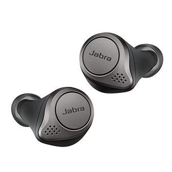تصویر Jabra Elite 75t Earbuds – Active Noise Cancelling Bluetooth Headphones with Long Battery Life for True Wireless Calls and Music – Titanium Black 