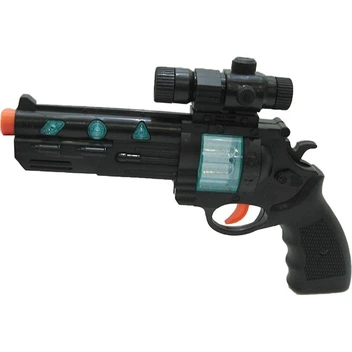 تصویر اسباب بازی تفنگ موزیکال مدل کلت دوربین دار (1025) 