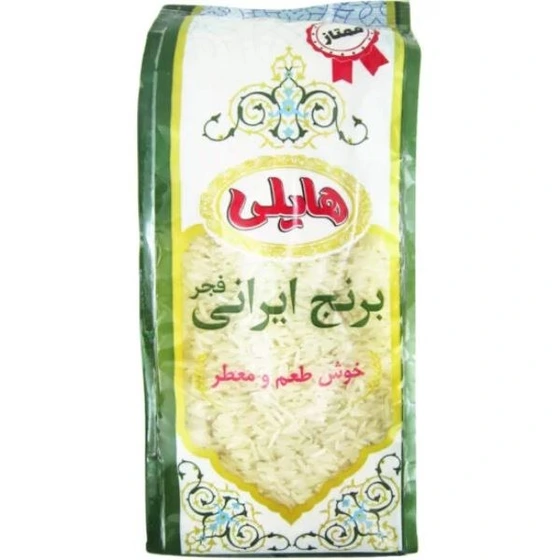تصویر برنج ایرانی فجر معطر هایلی 900 گرمی طبیعت 