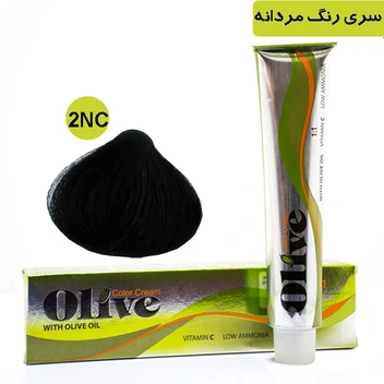 تصویر رنگ موی الیو سری رنگ مردانه شماره Olive 2NC 