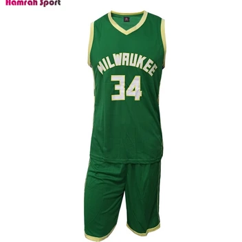تصویر لباس بسکتبال NBA تیم MILWAUKEE میلواکی - ست لباس و شورت سبز 
