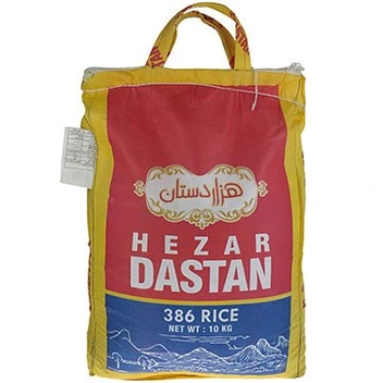 تصویر برنج باسماتی 386 پاکستانی هزار دستان 10 کیلوگرمی 