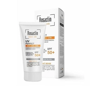 تصویر کرم ضدآفتاب spf50 بژ روشن رزاکلین پوست نرمال و خشک 40 میلی لیتر ا ROSACLIN Sunscreen Cream ROSACLIN Sunscreen Cream