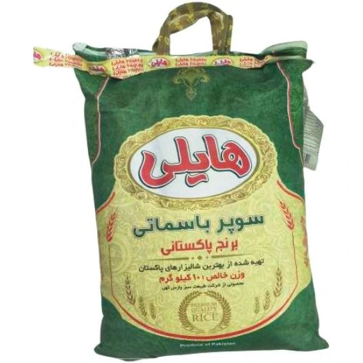 تصویر برنج هایلی کرنلی 10 کیلوگرمی پاکستان (تعداد بیش از 1 عدد صرفا ویژه تهران و کرج) 