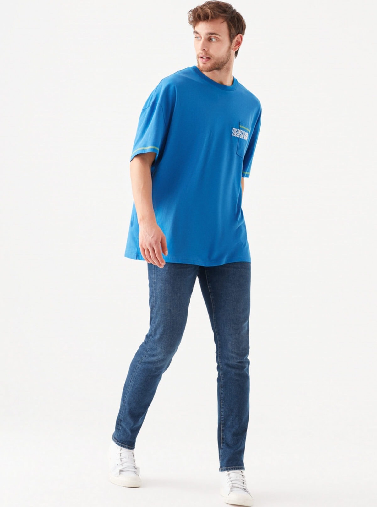 تصویر شلوار جین مردانه با قیمت برند ماوی رنگ آبی کد ty54890951 
