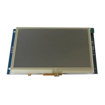 تصویر ماژول السیدی 4.3 اینچ با تاچ مقاومتی رزولیشن 272*480 - LCD Module 4.3 inch with resistive touch 