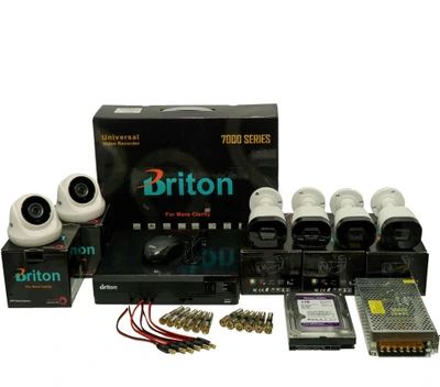 تصویر پکیچ شش دوربین مداربسته برایتون pack6 bri3 