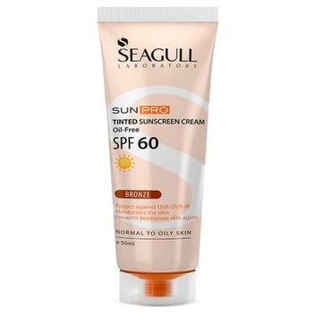 تصویر کرم ضد آفتاب SPF60 فاقد چربی سی گل مناسب پوست معمولی تا چرب - برنز 