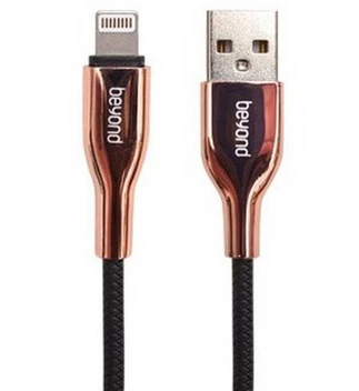 تصویر ​کابل تبدیل USB به Lightning مشکی رزگلد بیاند مدل BA-566​ 