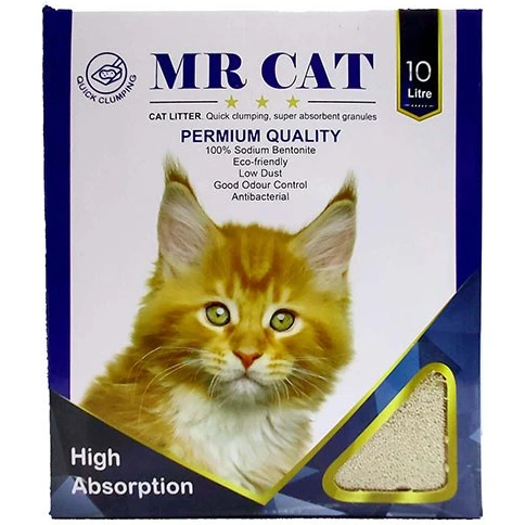 تصویر خاک بستر گربه مسترکت 10 لیتری(مخصوص ارسال به کرج) 