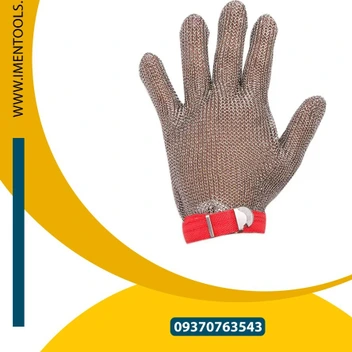 تصویر دستکش قصابی زنجیری ( استیل ضدزنگ ) - L / M ا Safety gloves Safety gloves