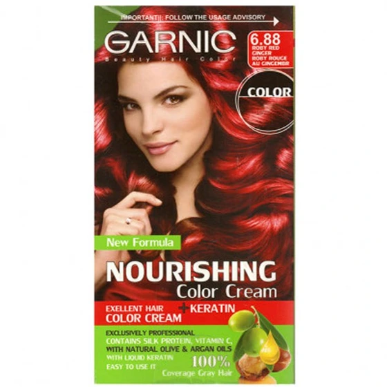تصویر کیت رنگ مو مغذی زنانه گارنیک شماره 6.88 ا Nourishing, Hair Color Kit No6.88 Nourishing, Hair Color Kit No6.88