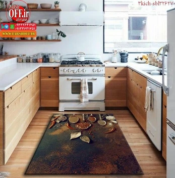 تصویر گلیم فرش طرح آشپزخانه ۹۱۳ 
