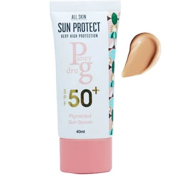 تصویر کرم ضد آفتاب رنگی +SPF50 پانی دراگ مناسب انواع پوست حجم 40 میل 