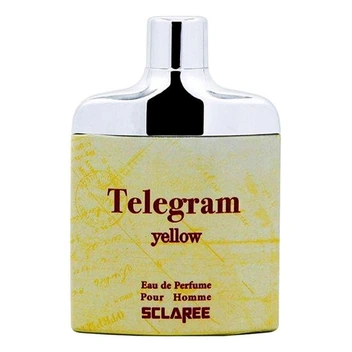 تصویر ادو پرفیوم مردانه اسکلاره مدل SCLAREE Telegram yellow حجم 82 میلی لیتر ا SCLAREE Telegram yellow Eau De Parfum For Men 82ml SCLAREE Telegram yellow Eau De Parfum For Men 82ml