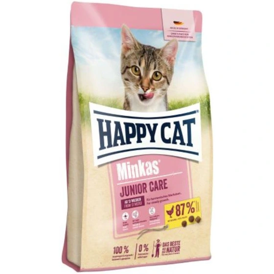 تصویر غذاخشک گربه Happy Cat Minkas Junior Care 