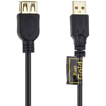 تصویر کابل افزایش طول USB 2.0 پی نت مدل Gold طول 3 متر 