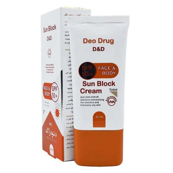 تصویر کرم ضد آفتاب SPF 50 رنگی دئودراگ | Deo Drug Tinted Sun Block Cream SPF 50 