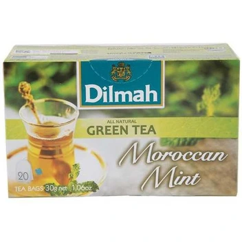 تصویر چای سبز کیسه ای با طعم نعناع Dilmah 